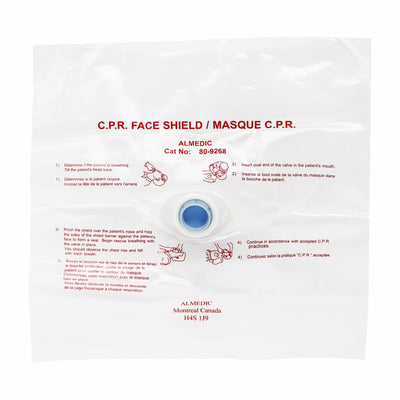 CPR Disposable Face Shield with one-way valve