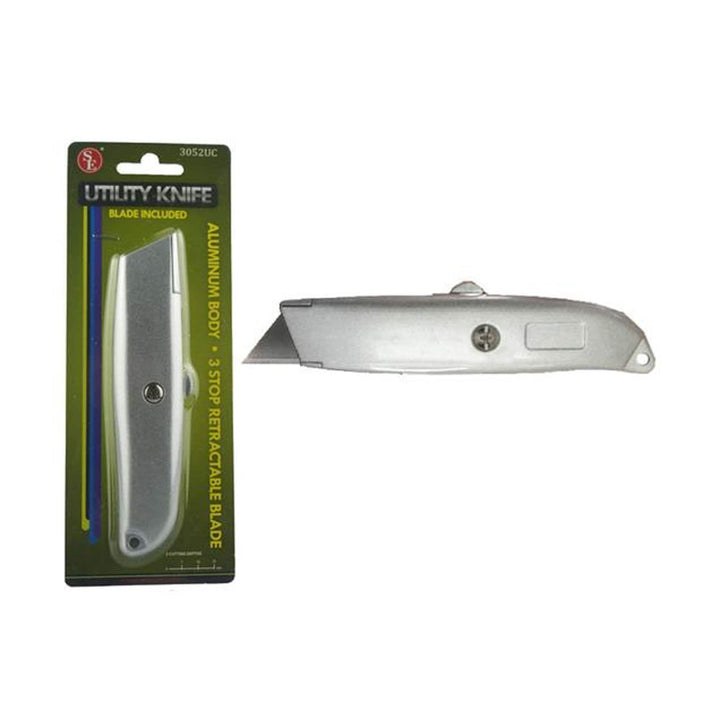 Aluminum Body Utility Knife with Retractable Blade