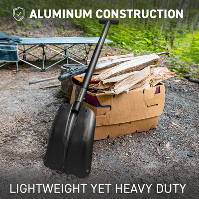 Black Aluminum Compact Multi-Purpose Shovel aluminum constuction