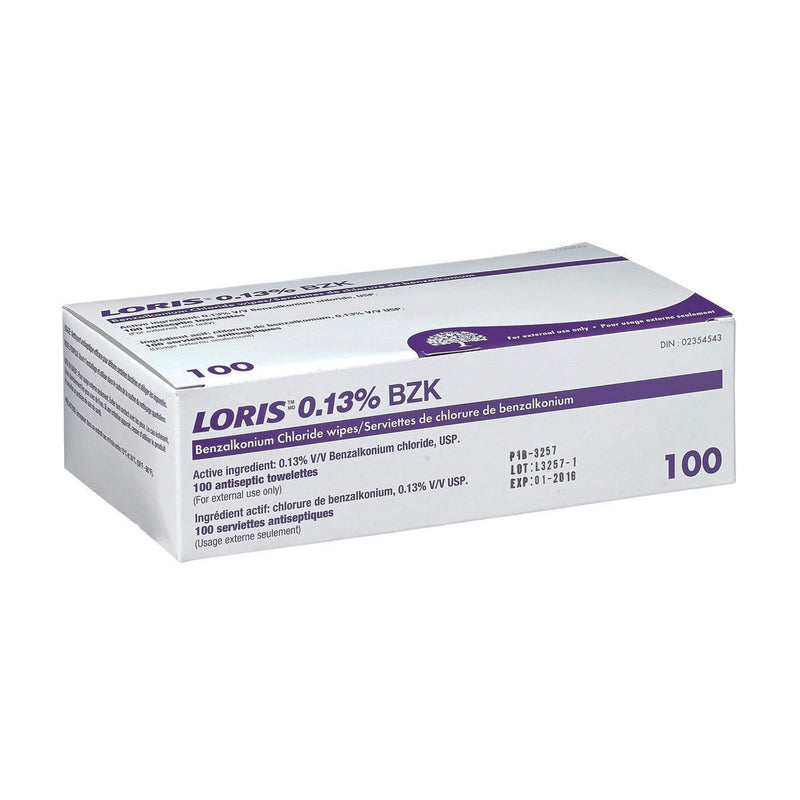 Antiseptic Wipes "LORIS" 0.13% BZK (100/box)