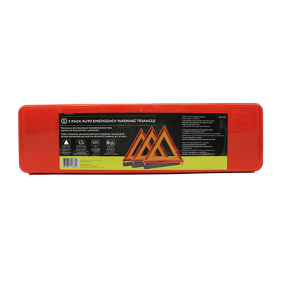 Auto Emergency Warning Triangle - 3 Pack Case closed
