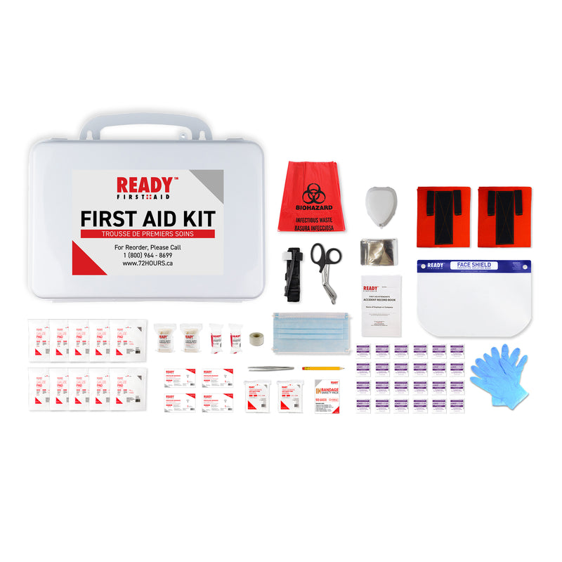 WorkSafeBC BC Level 1 First Aid Kit with Plastic Box