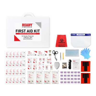 WorkSafeBC BC Level 2 First Aid Kit with Metal Cabinet