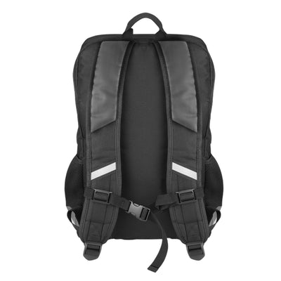 Black essential backpack back