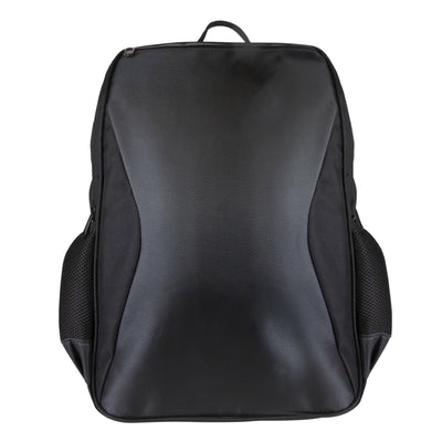 Black essential backpack front