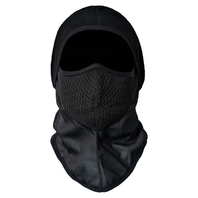 Black Balaclava with Hood and Inner Filter Pocket