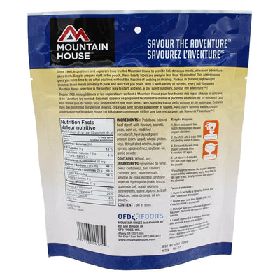 Beef Stew Pouch - Two Serving (Mountain House®) Nutritional Facts