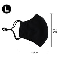 Reusable Face Mask, 3-Layer, Black, V2, Pack of 3 - Ready First Aid