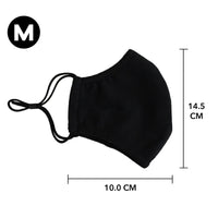 Reusable Face Mask, 3-Layer, Black, V2, Pack of 3 - Ready First Aid