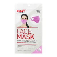 Reusable Face Mask, 3-Layer, Pink - Ready First Aid