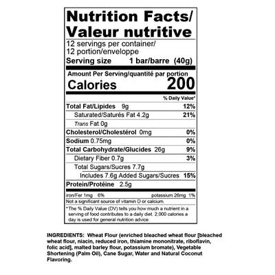 2400 Calorie Datrex nutritional facts with ingredients list