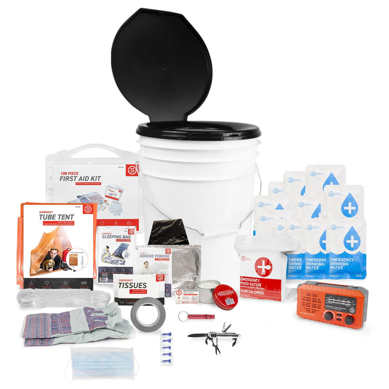 72HRS Deluxe Toilet Emergency Survival Kit - 1 Person