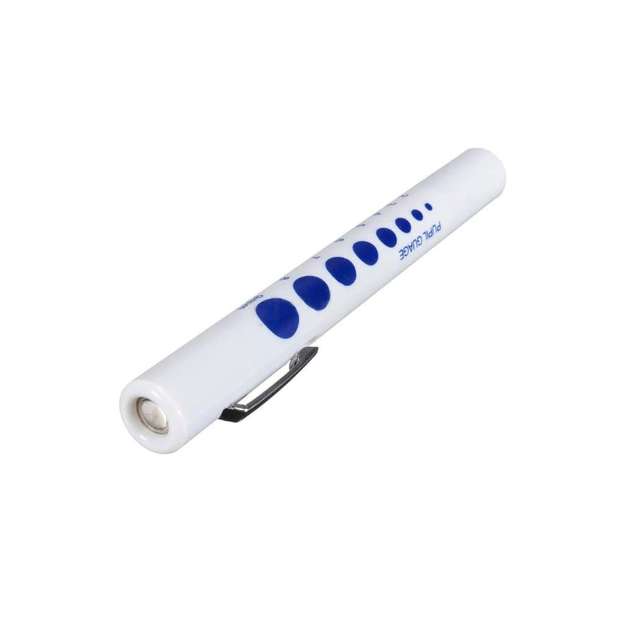 disposable paramedic flashlight with pupil gauge