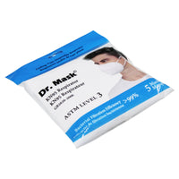 Dr. Mask KN95 Respirator Pack of 5 Masks Left Side View