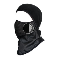 Balaclava with Replaceable Air Filter, All Purpose, Black - 72HRS