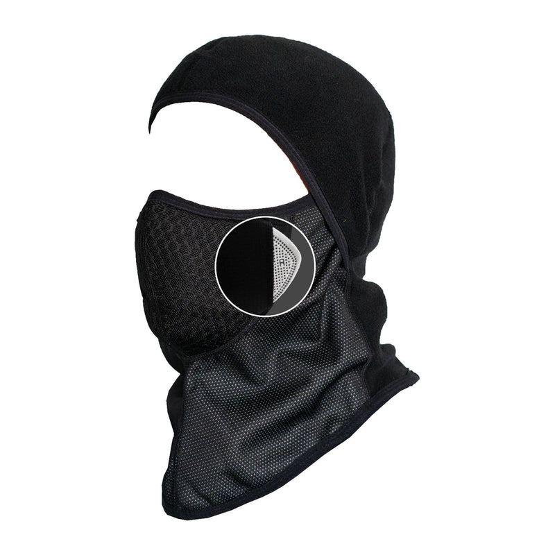 Balaclava with Replaceable Air Filter, All Purpose, Black - 72HRS ...