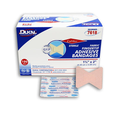 Adhesive Bandage Fingertip Fabric Sterile- Dukal (100/box)