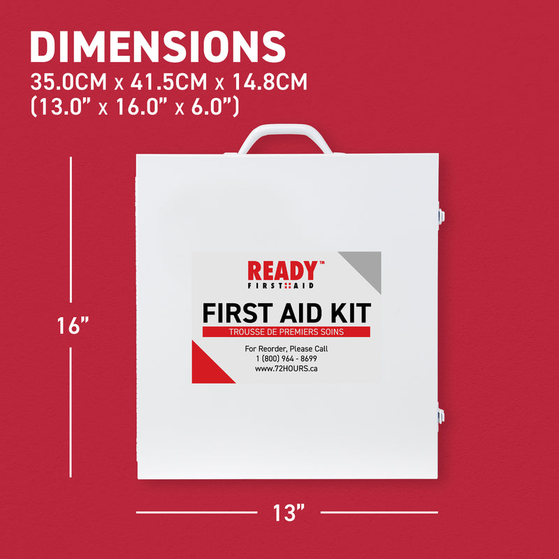 Alberta Number 3 First Aid Kit with Metal Cabinet Dimensions
