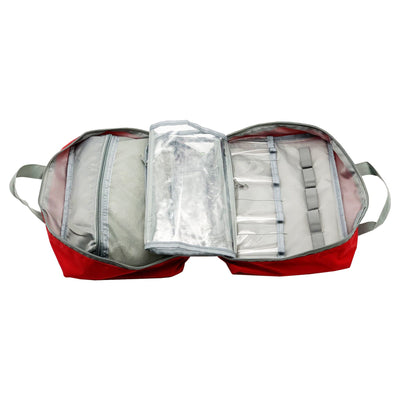 first aid bag small empty interior full