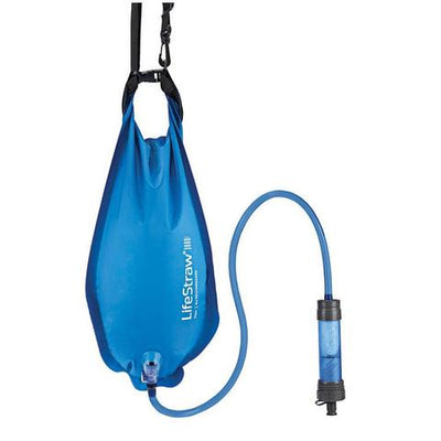 Gravity bag with Lifestraw Flex
