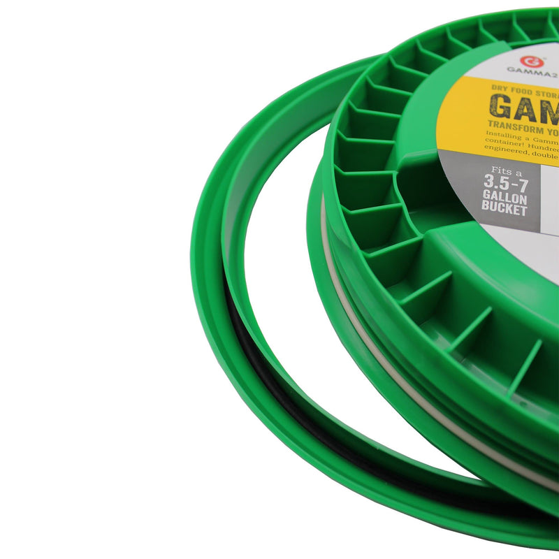 Gamma Seal Lid - Green zoomed on gasket