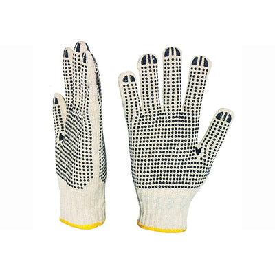 Gloves, Cotton Knitted (1 Side with Dots)