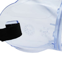 Lab Safety Goggles - Ventless Frame - Clear with Anti-Fog Lenses side view