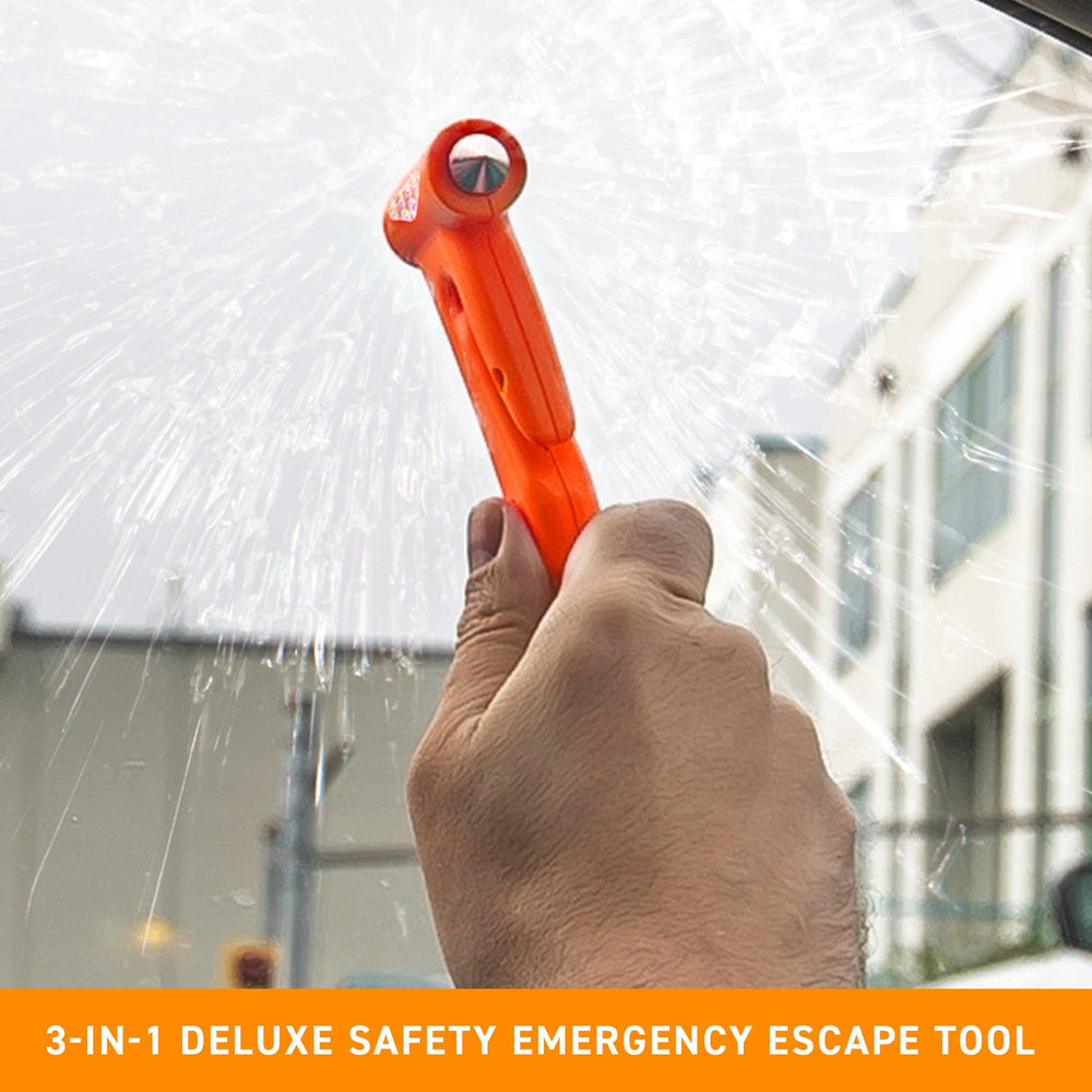 3-in-1 safety hammer breaking window