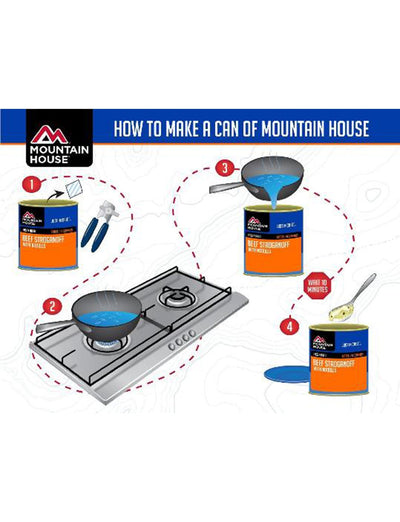 How to prepare Mountain House #10 can 