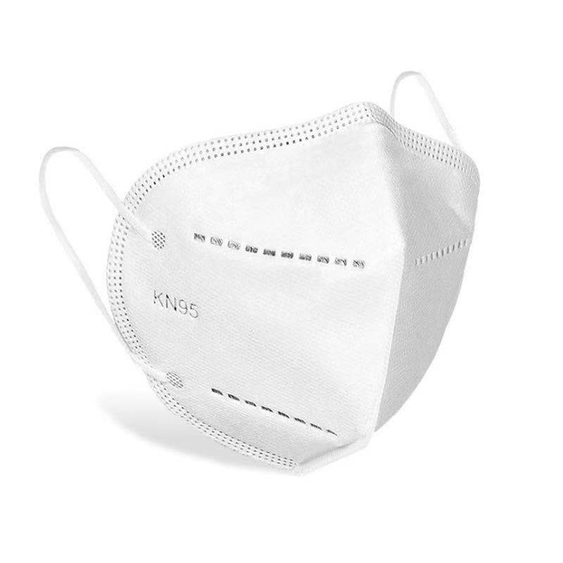White KN95 Mask with earloops