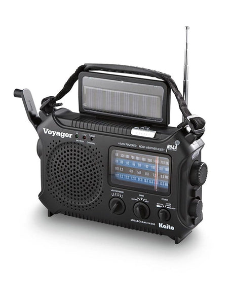 Kaito Voyager Pro KA600 Digital Solar Dynamo,Wind Up,Dynamo Cranking AM FM LW SW ＆ NOAA Weather Emergency Radio with Flashlight, Reading Lamp Alert,S - 3