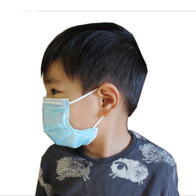 Kids Mask,  3-PLY Earloop Disposable Box of 50 - Ready First Aid