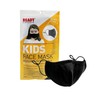 Kids Reusable Face Mask, 3-Layer, Black - Ready First Aid