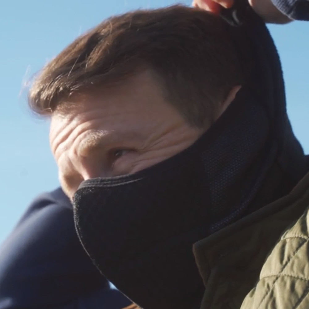 Balaclava with Replaceable Air Filter, All Purpose, Black - 72HRS
