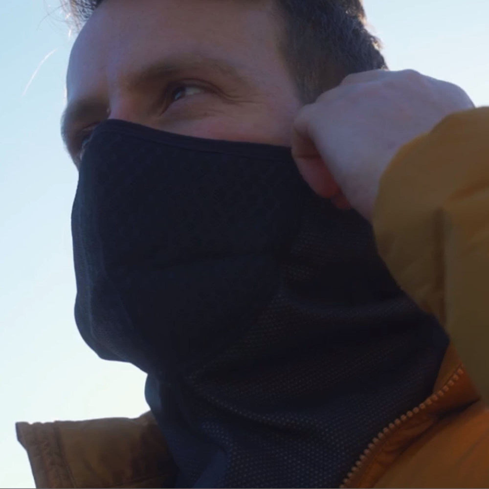 Balaclava with Replaceable Air Filter, All Purpose, Black - 72HRS