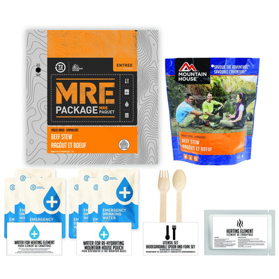 72 HOURS MRE Package Mountain House Beef Stew Pouch - Emergency Food Pack