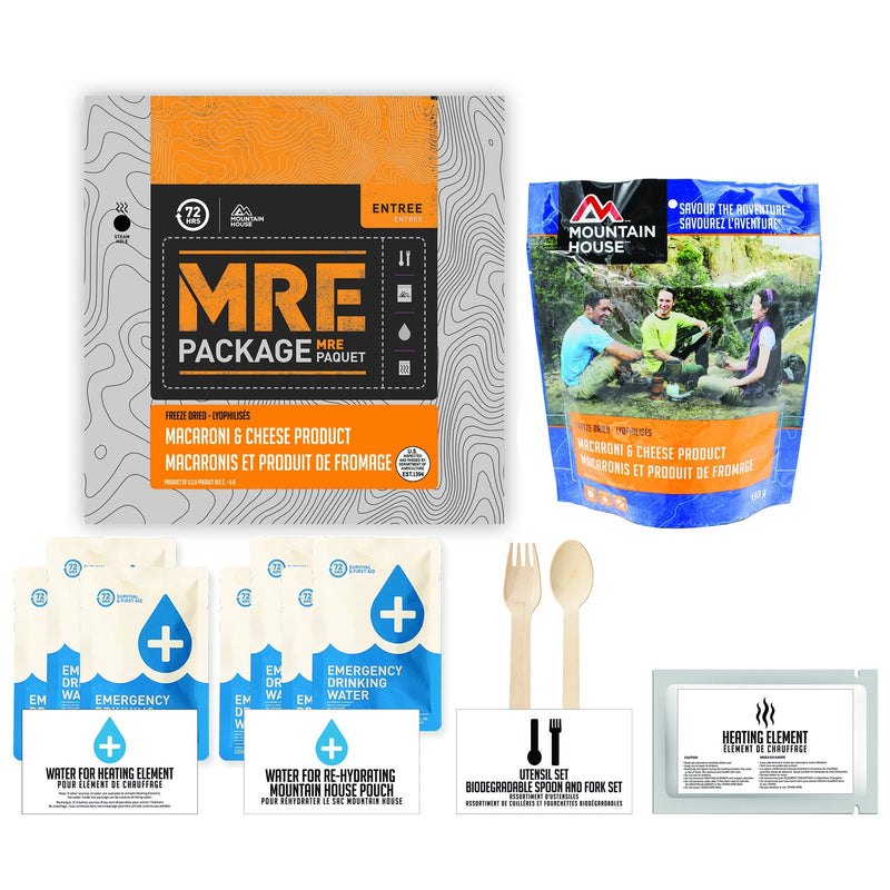 72 HOURS MRE Package Mountain House Mac and Cheese Pouch - Emergency Food Pack
