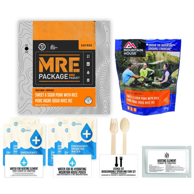 72 HOURS MRE Package Mountain House Sweet and Sour Pork Sauce Pouch - Emergency Food Pack
