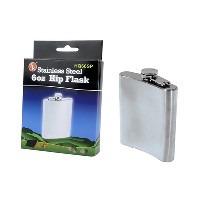 Stainless Steel 6oz Hip Flask Main