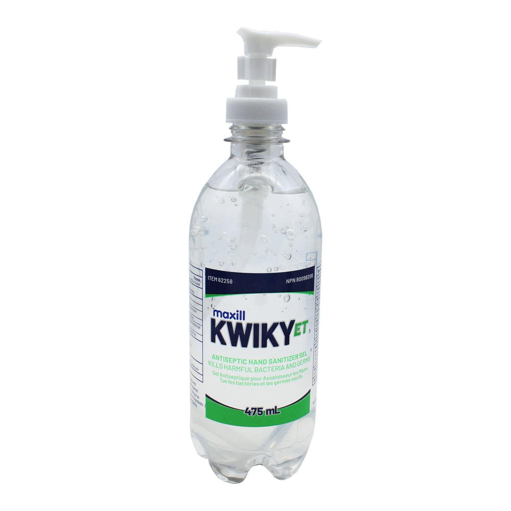 Hand Sanitizer Gel, KWIKY ET, 475 ml (Pump Bottle) - maxill