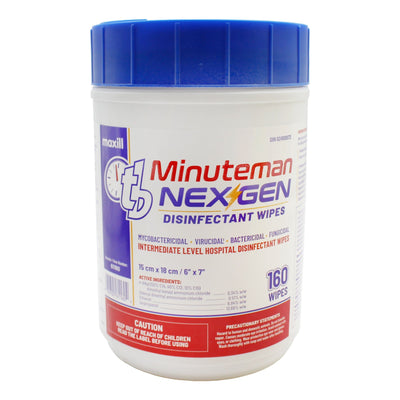 Disinfectant Wipes Minuteman NEX GEN, 160 Wipes - maxill