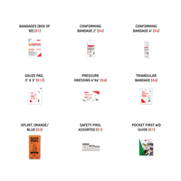 Ontario Section 9 First Aid Kit (6-15 Employees) Content List