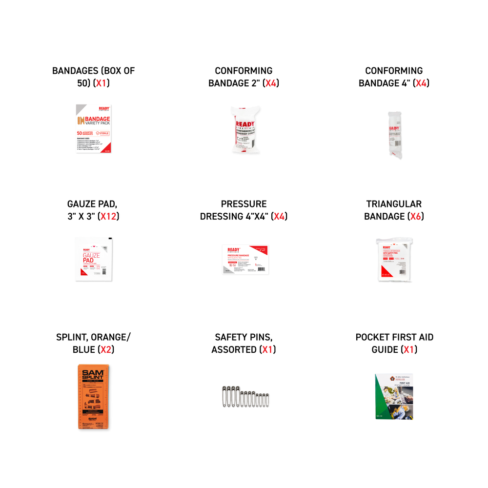 Ontario Section 9 First Aid Kit (6-15 Employees) Content List