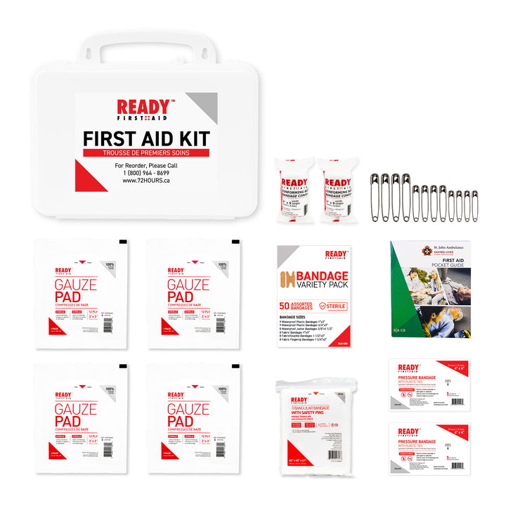 Ontario Section 8 First Aid Kit (1-5 Employees) with Plastic Box