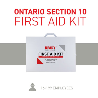 Ontario Section 10 First Aid Kit (16-199 Employees) with Metal Cabinet Requirements