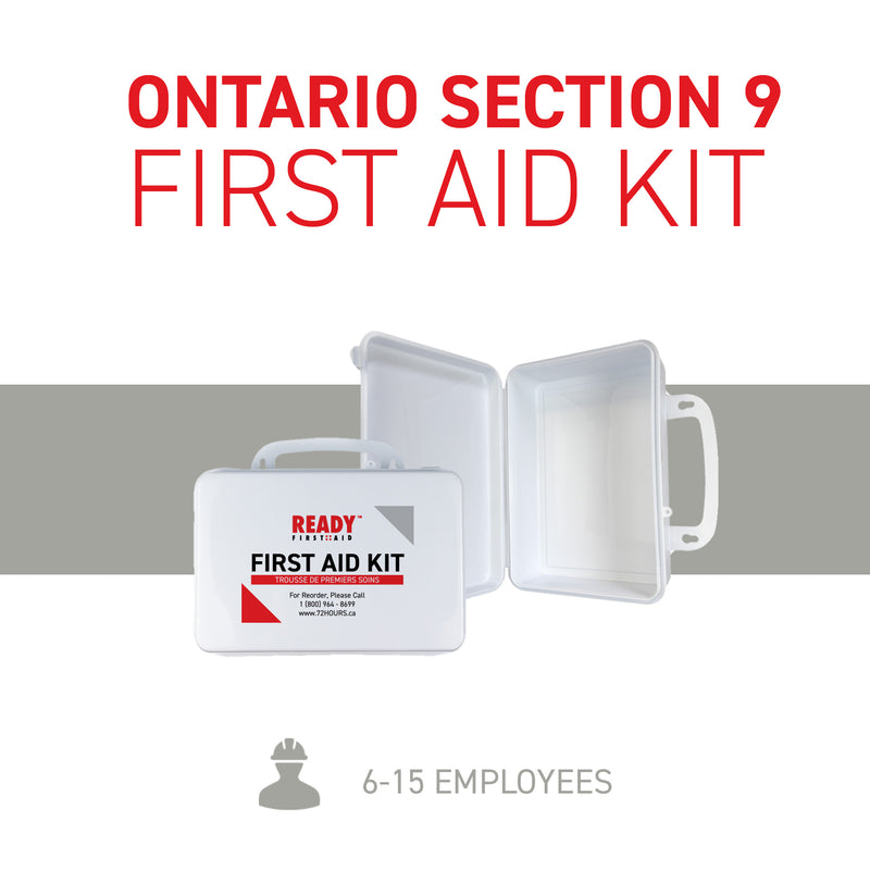 Ontario Section 9 First Aid Kit (6-15 Employees) with Plastic Box Requirements
