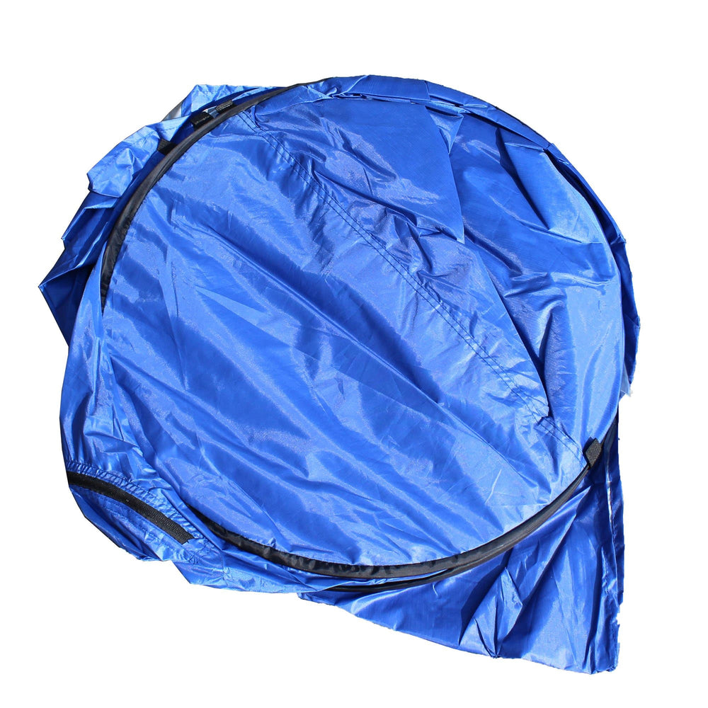 Pop-up Privacy Tent partly opened