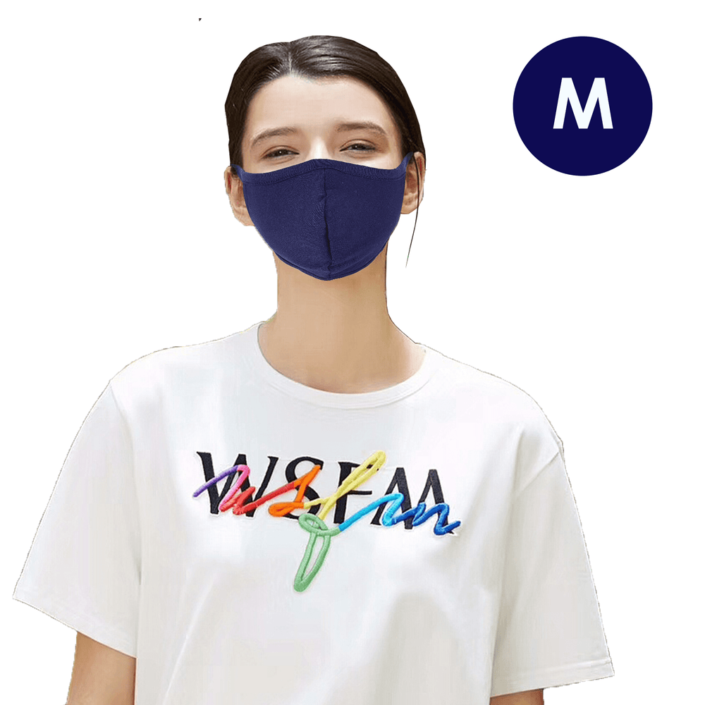 Reusable Face Mask, 3-Layer, Navy Blue - Ready First Aid