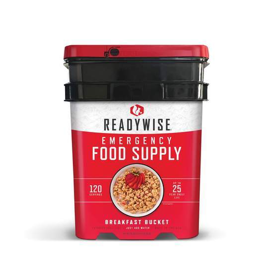 ReadyWise 120 serving breakfast only bucket