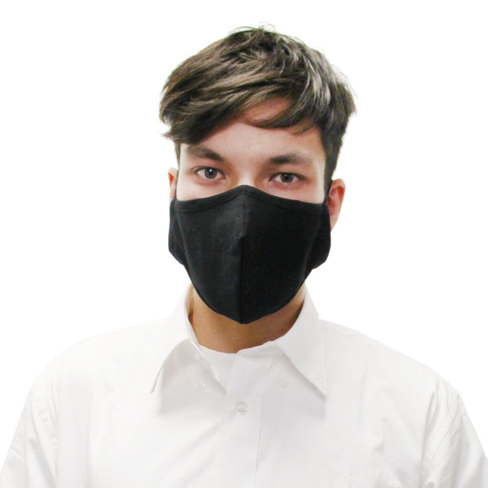 Reusable Face Mask, 3-Layer, Black, V2, Pack of 3 - Ready First Aid